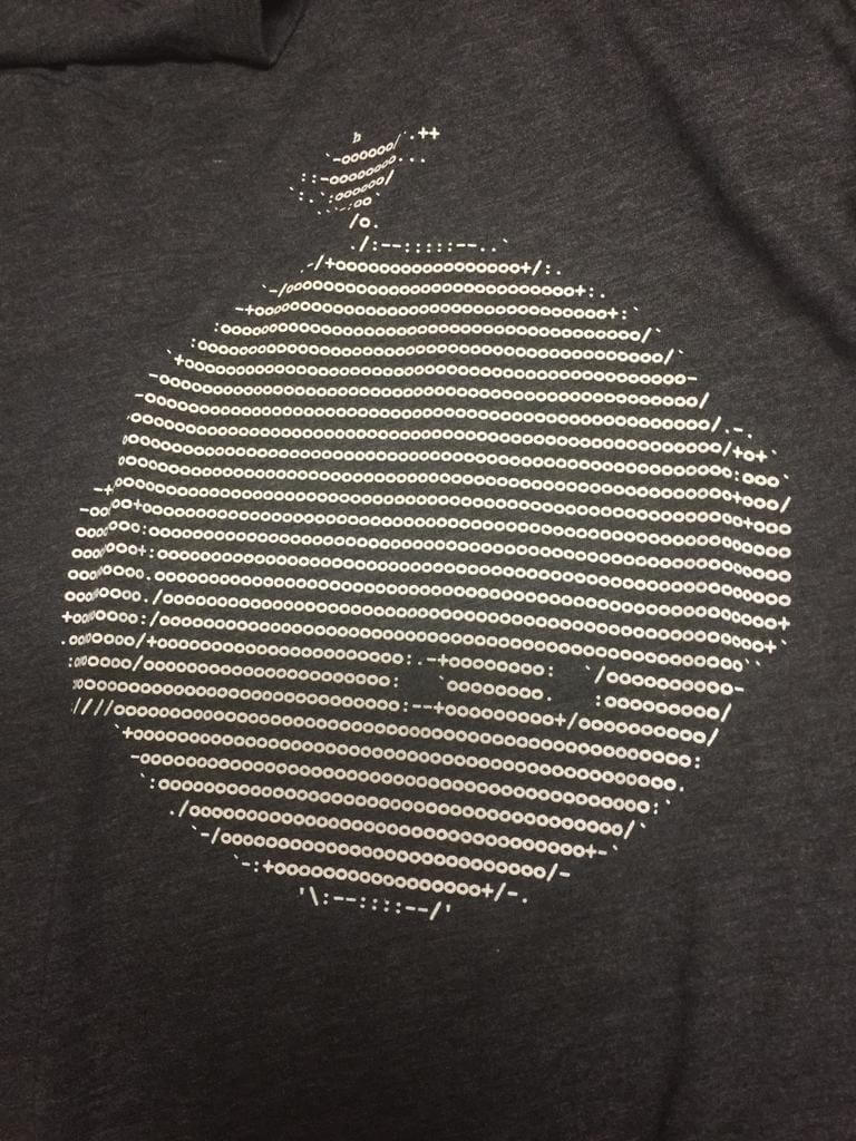 Picture of the T-shirt I won with the Ionic Robot on it
